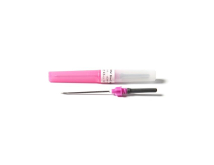 Игла двусторонняя 18G розовая